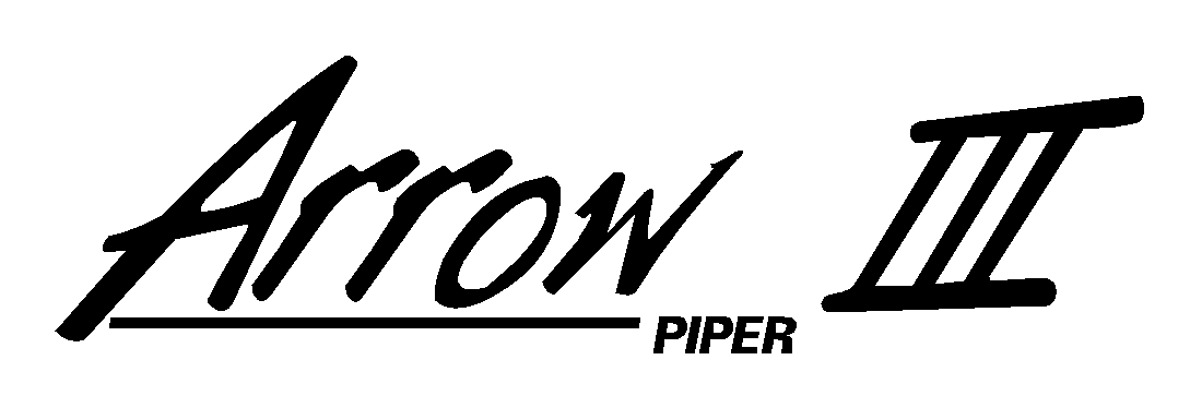 PA-28R-201 Piper Arrow III Logo (PPL-032) (image for) PA-28R-201 Piper Arrow III Logo (PPL-032)